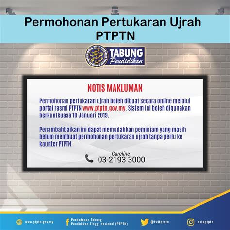 Untuk maklumat lengkap termasuk semakan baki ptptn, sila rujuk faq bayaran balik pinjaman pendidikan. Permohonan Pertukaran Ujrah PTPTN - Kelajuan Cahaya