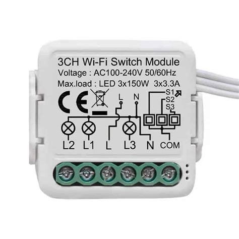Smart Wifi Switch Module 3 Gang 1 Or 2 Way Upgrade Existing Tuya