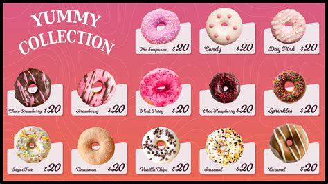 Donuts Menu Boards Lira Screen