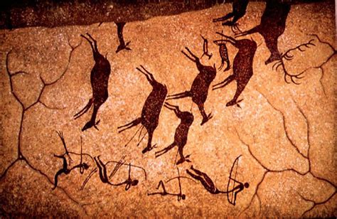 Pintura De La Prehistoria Neolitico Cueva De La Pileta En Sierra De