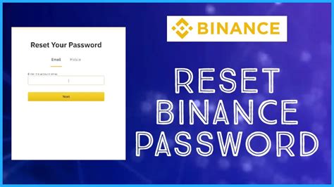 How To Reset Binance Password Update Password In Binance Quick