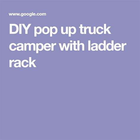 Truck Camper With Vw Inspired Pop Up Camper Van Roof