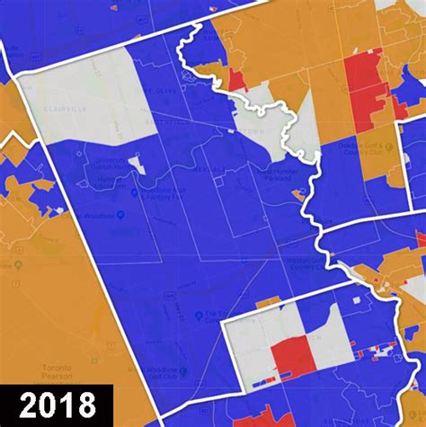 Ontarios Startling Election In Eight Before And After Maps Globalnewsca