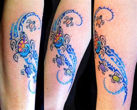 The polynesian form of tattoo designed grew further into a popular kind of artform since it was produced in nations like samoa and tonga. Maui Atomic Tattoo: Turtle & Wave