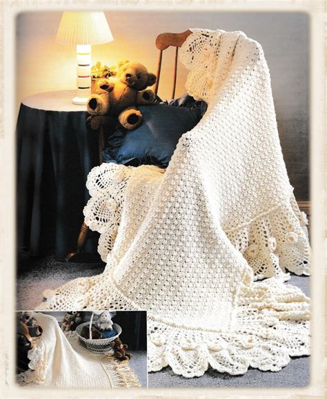 Vintage Victorian Pineapple Afghan Crochet Pattern Sized For Etsy