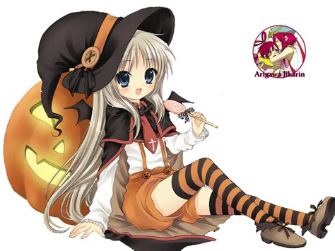 Render Anime Girl Halloween By Jikarin117 By Jikarin Chann On Deviantart