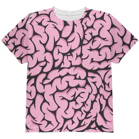 Halloween Pink Brains Costume All Over Youth T Shirt Ebay