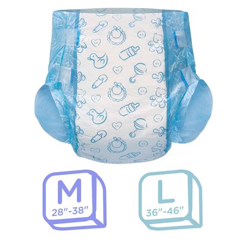 Adult Printed Diapers Nursery Blue Medium 2838 Etsy