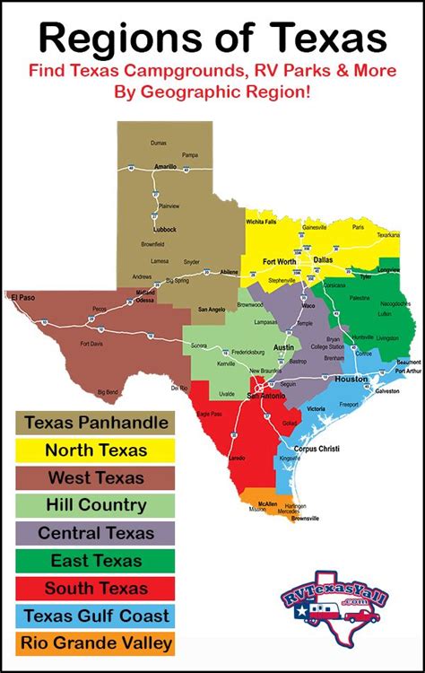 Regions Of Texas Texas Geography Texas Adventure