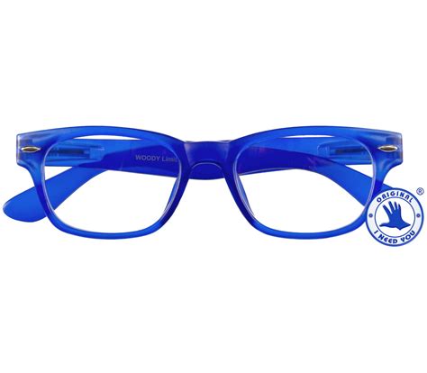 Woody Blue Reading Glasses Tiger Specs