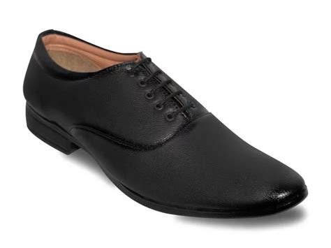 Oxford Lace Up Formal Shoes Black Leather Office Shoes Men Feetway