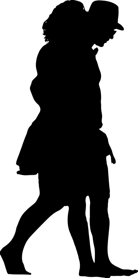 Download Hd Person Walking Silhouette Png Download Black Silhouette