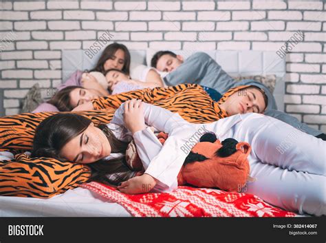Sleeping Group Young Image And Photo Free Trial Bigstock