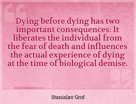 Dying Before Dying Has Two Important Consequences It 1