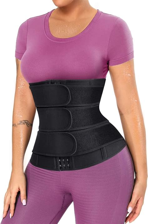 eleady waist trainer trimmer belt for women corset slimming body shaper cincher