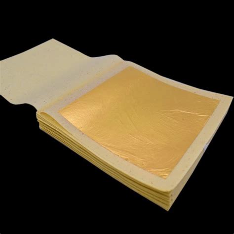100 24k Pure Gold Leaf Foil Paper Real Genuine Gold Sheets Etsy