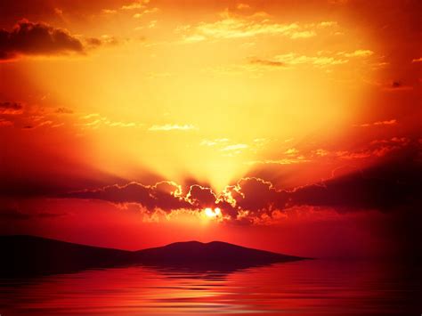 Free Red Sunset Stock Photo