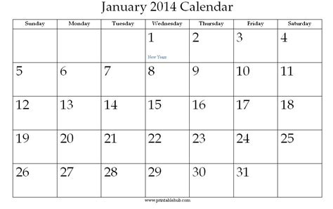 Ebay.com has been visited by 1m+ users in the past month 6 Best Images of January 2014 Monthly Calendar Printable ...