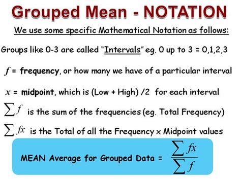 To find the group mean, you must follow the formula below. Mean Median Mode for Grouped Data (With images) | Learning ...