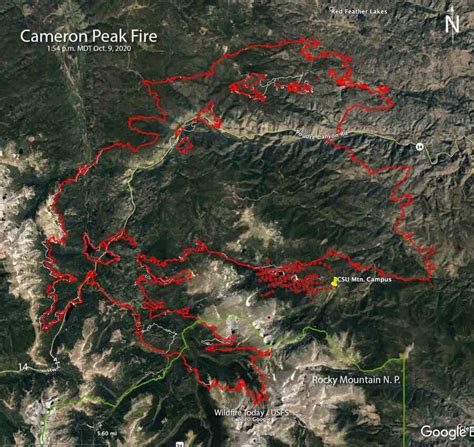Cameron Peak Fire Perimeter Map