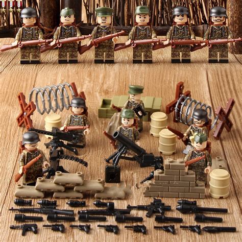 Pcs German Paratroopers Ww War Army Military Minifigures Building