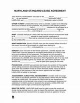 Commercial Lease Agreement Maryland Images