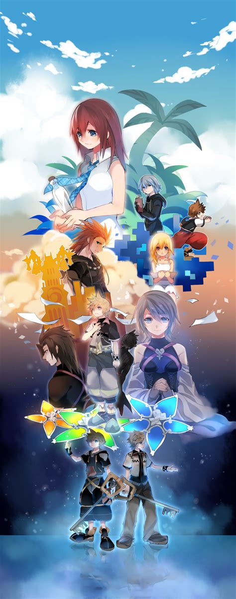 Umidesuyo Aqua Kingdom Hearts Axel Kingdom Hearts Kairi Kingdom Hearts Namine Riku