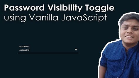 Creating Password Showhidetoggle Switch Using Vanilla Javascript