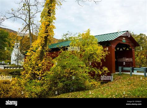 Arlington Green Covered Bridge Arlington Vermont Usa Stock Photo Alamy