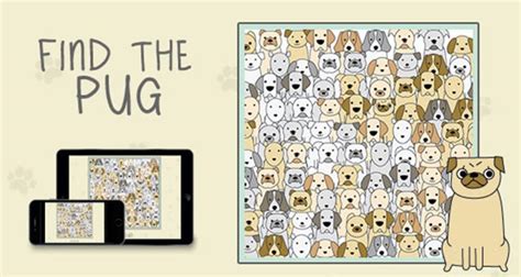Find The Pug Game Play Online At Roundgames