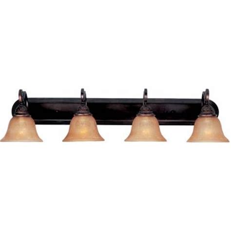 Versatile colors make oil rubbed bronze bathroom fixtures look very good. Symphony Oil-Rubbed Bronze Four Light Bathroom Fixture ...