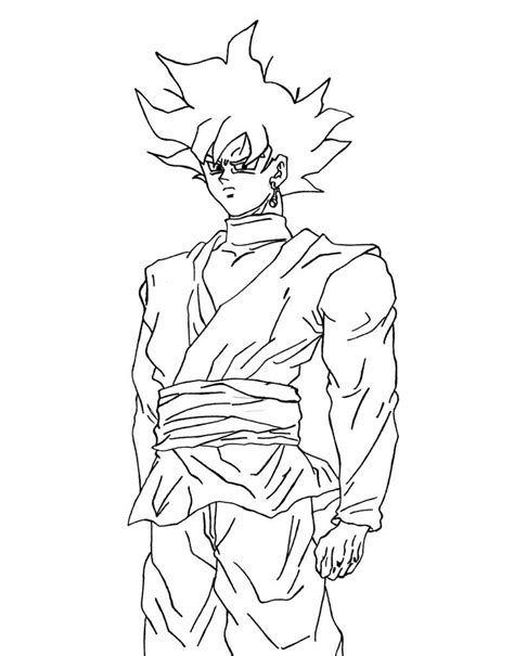 Dibujos Para Colorear De Black Goku Reverasite