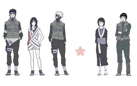 Tori Silver Bell Hatake Kakashi Might Guy Sarutobi Asuma Shizune Naruto Yuuhi Kurenai