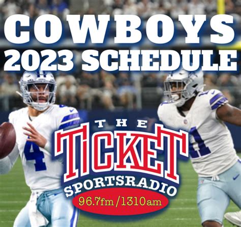The 2023 Dallas Cowboys Schedule