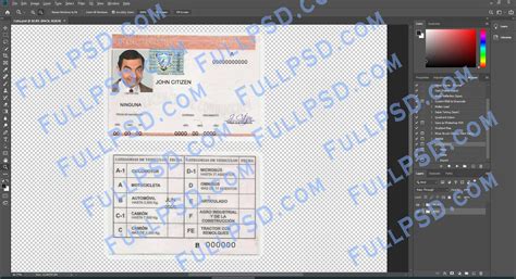Download Cuba Driver License Psd File Photoshop Template Editable Fullpsd