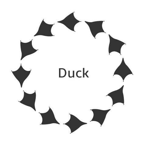 Duck Footprint Drawing Illustrations Royalty Free Vector Graphics