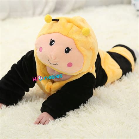 Bees Onesie For Baby And Toddler Animal Kigurumi Pajama Halloween Costumes