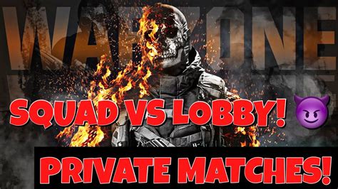 🔴 Warzone Sqaud Vs Lobby Private Matches Ps5 Live Youtube