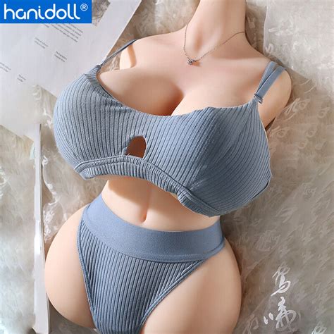 Hanidoll Half Body Tpe Real Sex Doll Holes In Huge Breast Silicone Soft