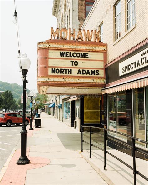 Mohawk Theater Sign In North Adams Massachusetts Editorial Stock