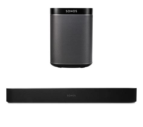 Sonos Beam Compact Sound Bar And Play1 Wireless Multi Room Speaker