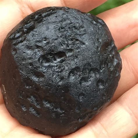 Tektite Natural Black Meteorite Thai Space Rock Rough Original Etsy