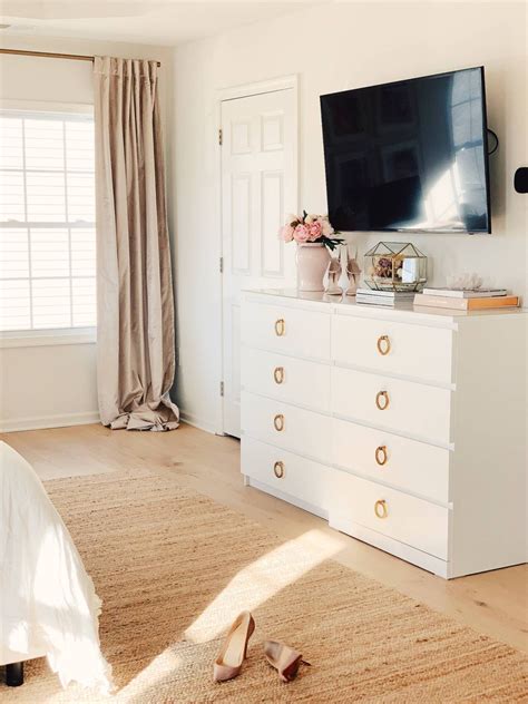 #bedroom_set #bedside_tables #ikea #malm #mattress #occasional_table. My Ikea Malm Dresser Hack - The Pink Dream in 2020 ...