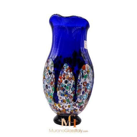 Murano Glass Vase Blue Buy Online Official Glass Store