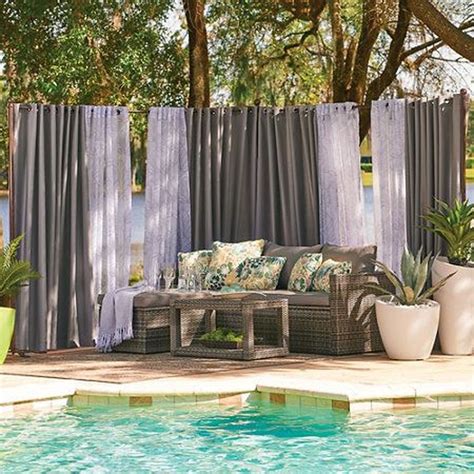 50 pretty outdoor curtain ideas make garden colorful outdoor curtains outdoor curtain rods