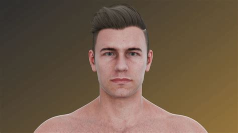 3d Model Realistic Advanced Male Character 1 Rigged 4k Textures Vr