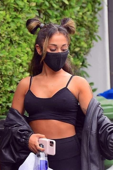 Ariana Grande Out In La With Hard Nipples Celebhub