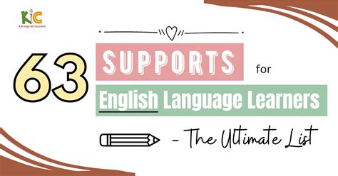 63 Supports For English Language Learners The Ultimate List
