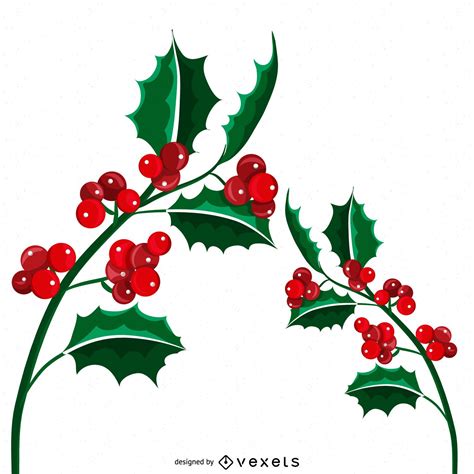 Isolated Christmas Mistletoe Illustration Vector Download