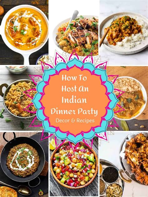 How To Create An Indian Dinner Party Menu Sample Menus My